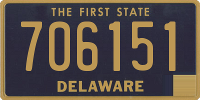 DE license plate 706151
