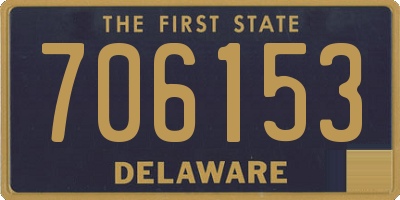 DE license plate 706153