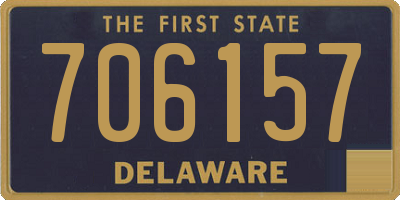 DE license plate 706157