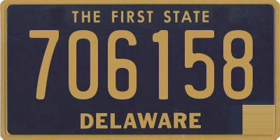 DE license plate 706158