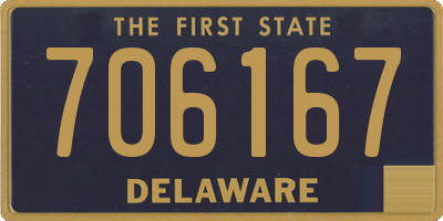 DE license plate 706167