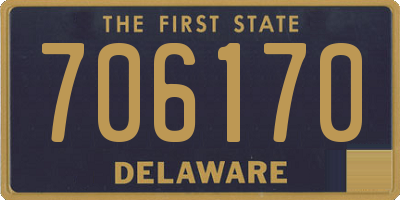DE license plate 706170