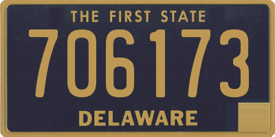 DE license plate 706173