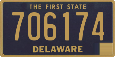 DE license plate 706174