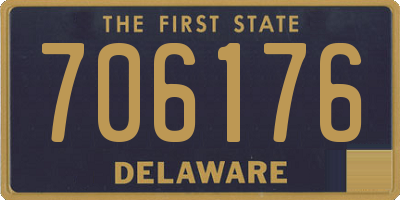 DE license plate 706176