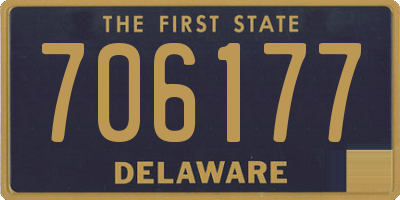 DE license plate 706177