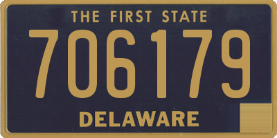 DE license plate 706179