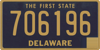 DE license plate 706196