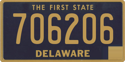 DE license plate 706206