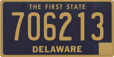 DE license plate 706213
