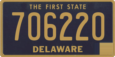 DE license plate 706220