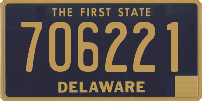 DE license plate 706221
