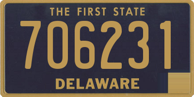 DE license plate 706231