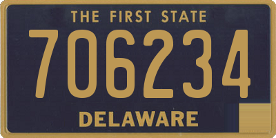 DE license plate 706234