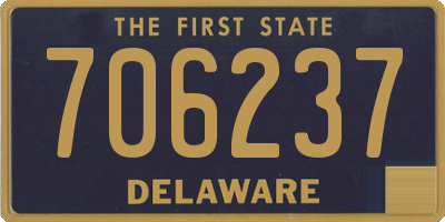 DE license plate 706237