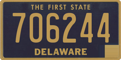 DE license plate 706244