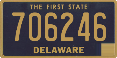 DE license plate 706246