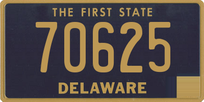 DE license plate 70625