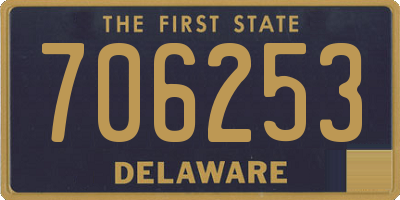 DE license plate 706253