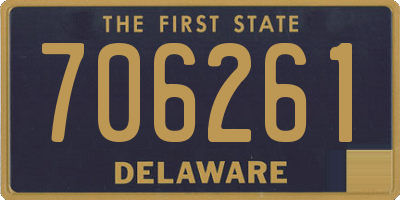 DE license plate 706261