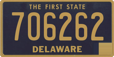 DE license plate 706262