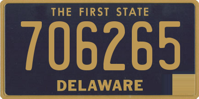 DE license plate 706265