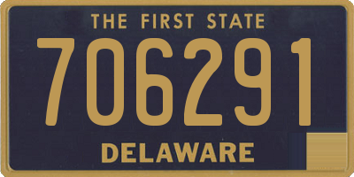 DE license plate 706291