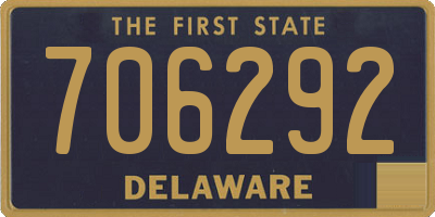 DE license plate 706292