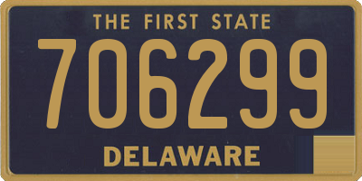 DE license plate 706299