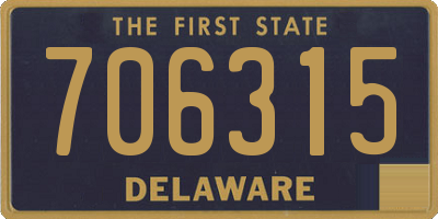 DE license plate 706315