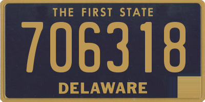 DE license plate 706318