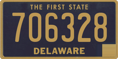 DE license plate 706328