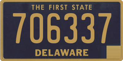 DE license plate 706337