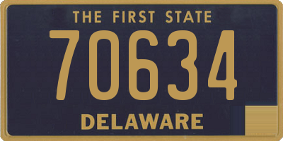 DE license plate 70634