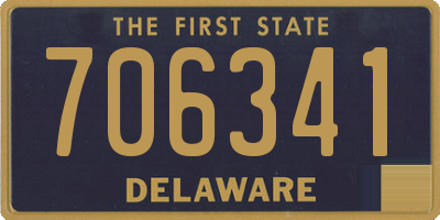DE license plate 706341