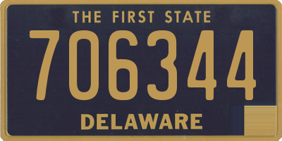 DE license plate 706344