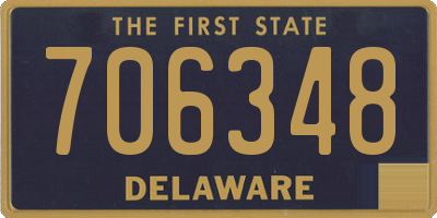 DE license plate 706348