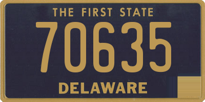 DE license plate 70635