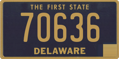 DE license plate 70636