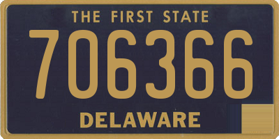 DE license plate 706366
