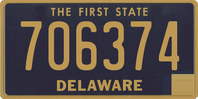 DE license plate 706374