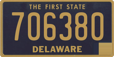 DE license plate 706380