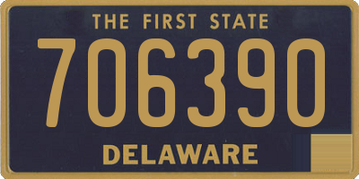 DE license plate 706390