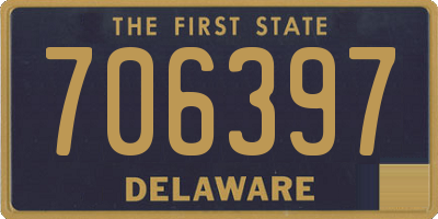 DE license plate 706397