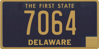 DE license plate 7064