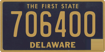 DE license plate 706400