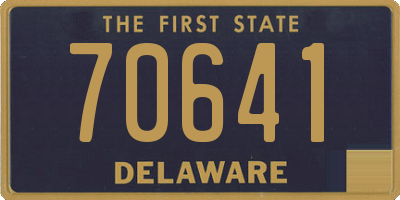 DE license plate 70641