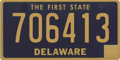 DE license plate 706413