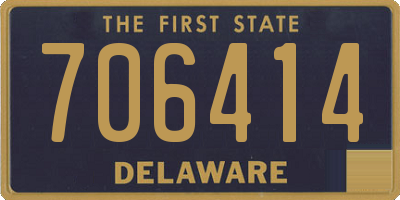 DE license plate 706414
