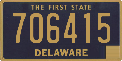 DE license plate 706415